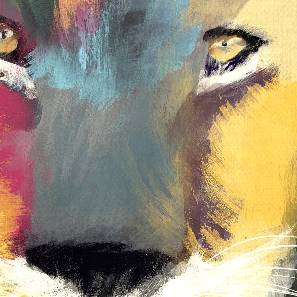 Lion Multi Framed Art Print wall art product Aimee Linzi