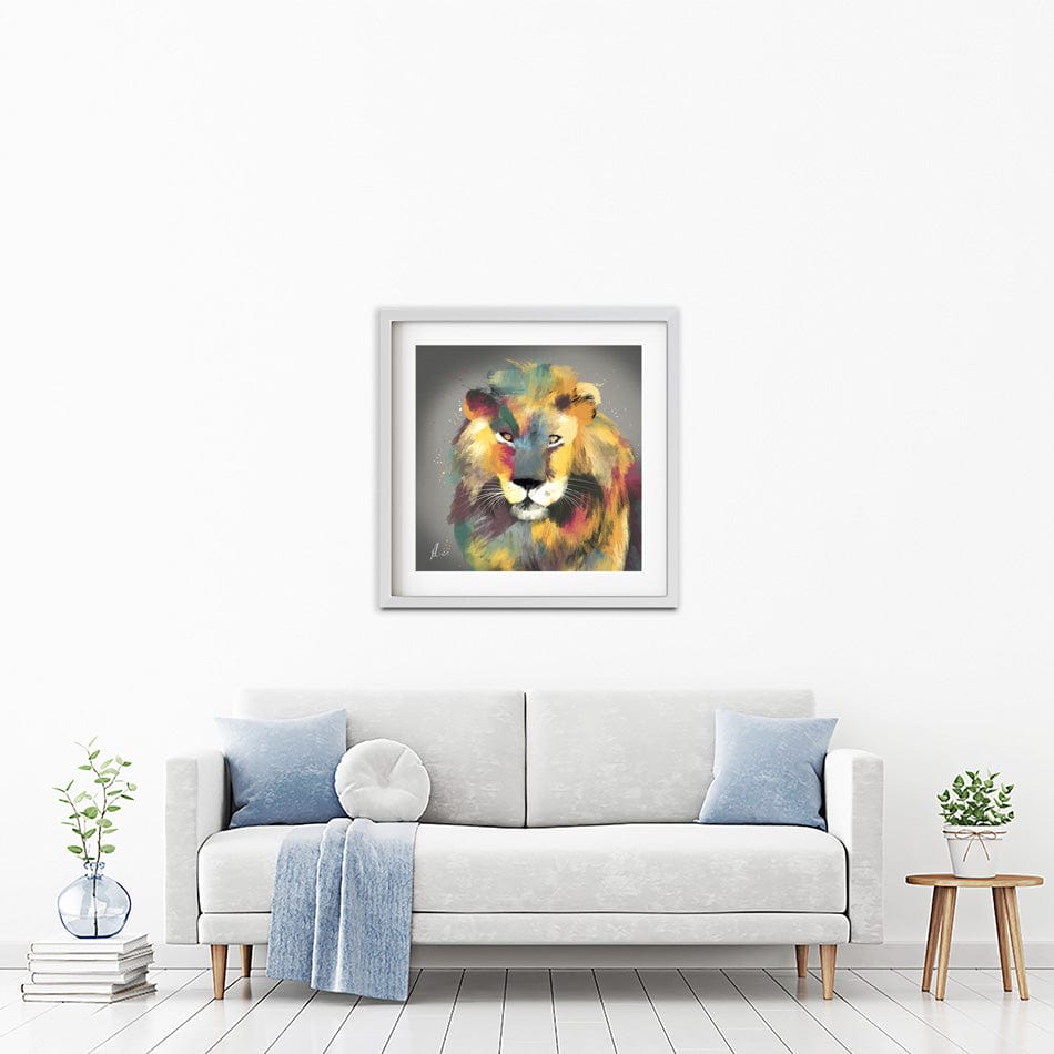 Lion Multi Framed Art Print wall art product Aimee Linzi