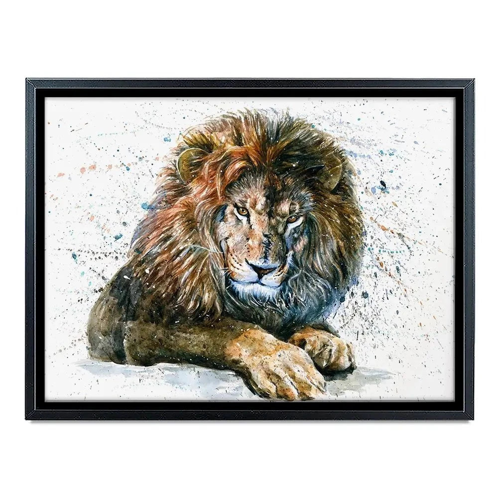 Lion Paint Splash Canvas Print Lion Paint Splash Canvas Print wall art product KOSTART / Shutterstock