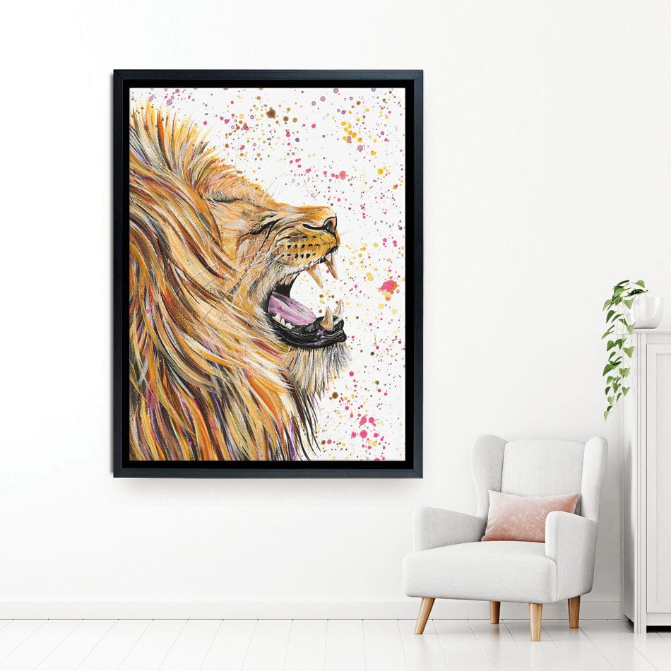 Lion Rory Canvas Print wall art product Emma LC Art