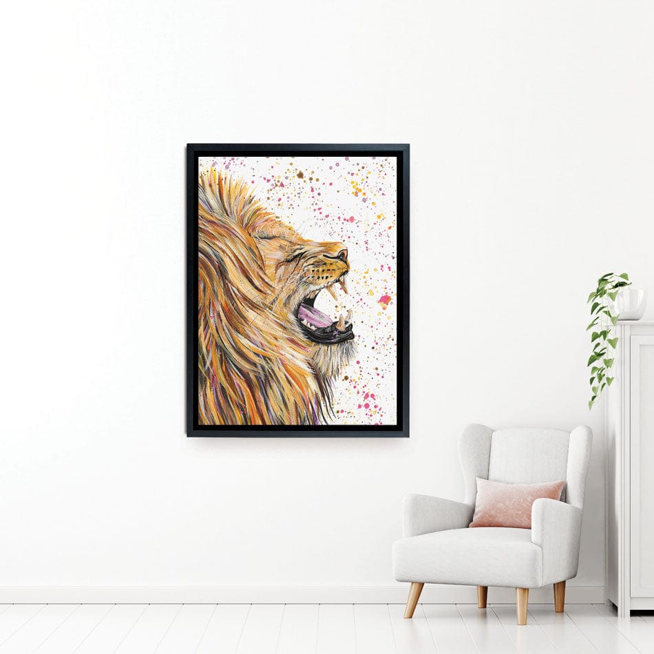 Lion Rory Canvas Print wall art product Emma LC Art