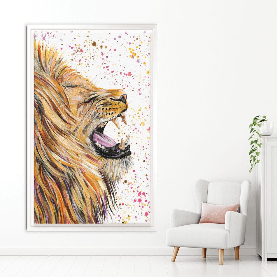 Lion Rory Canvas Print wall art product Emma LC Art