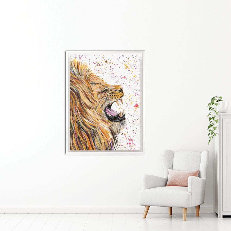 Lion Rory Canvas Print wall art product Emma LC Art