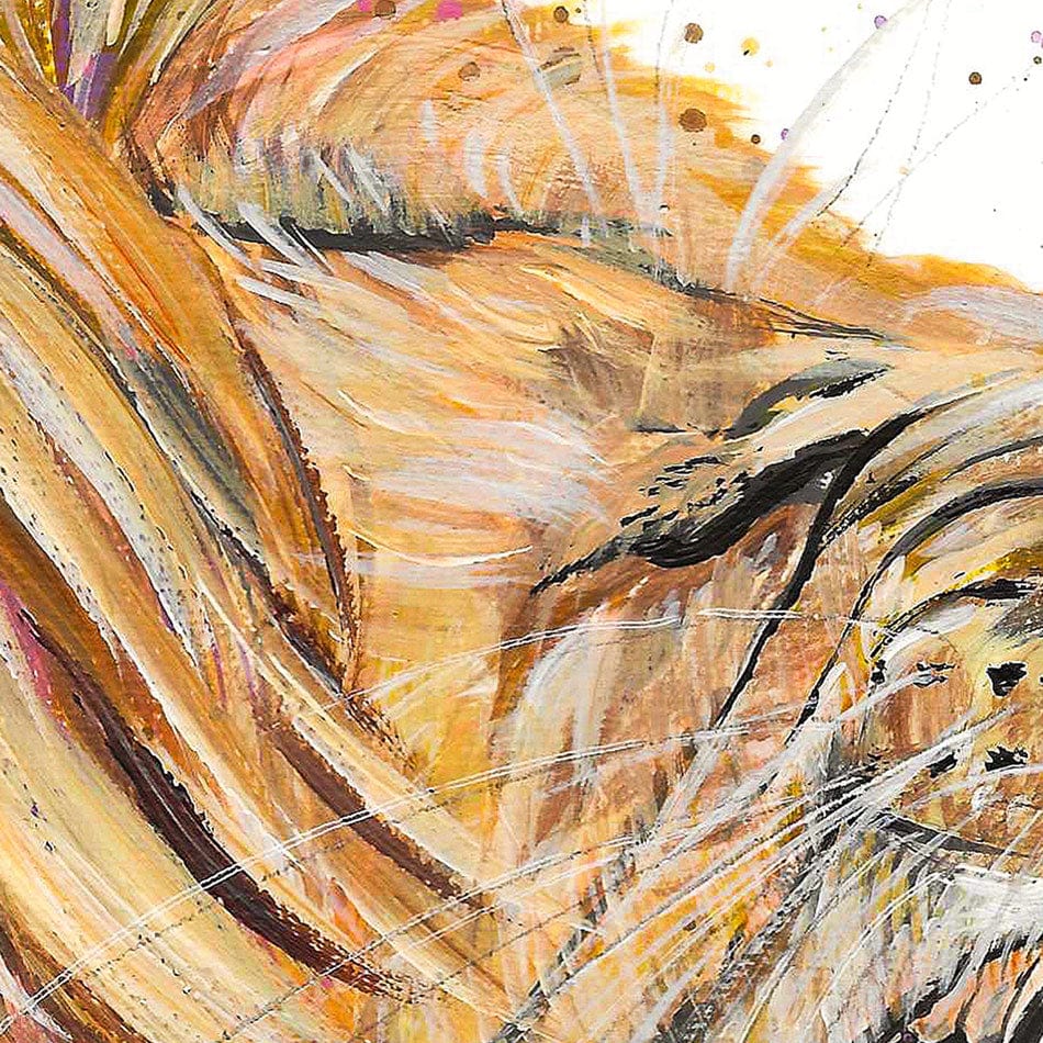 Lion Rory Canvas Print wall art product Emma LC Art