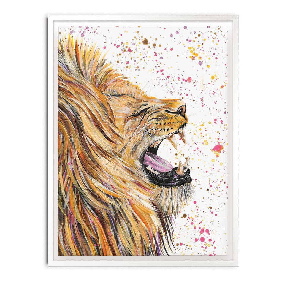 Lion Rory Canvas Print wall art product Emma LC Art