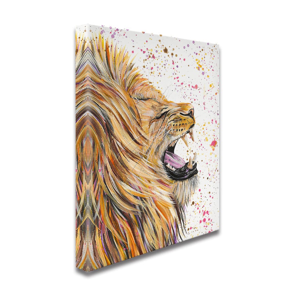 Lion Rory Canvas Print wall art product Emma LC Art