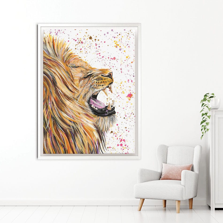 Lion Rory Canvas Print wall art product Emma LC Art