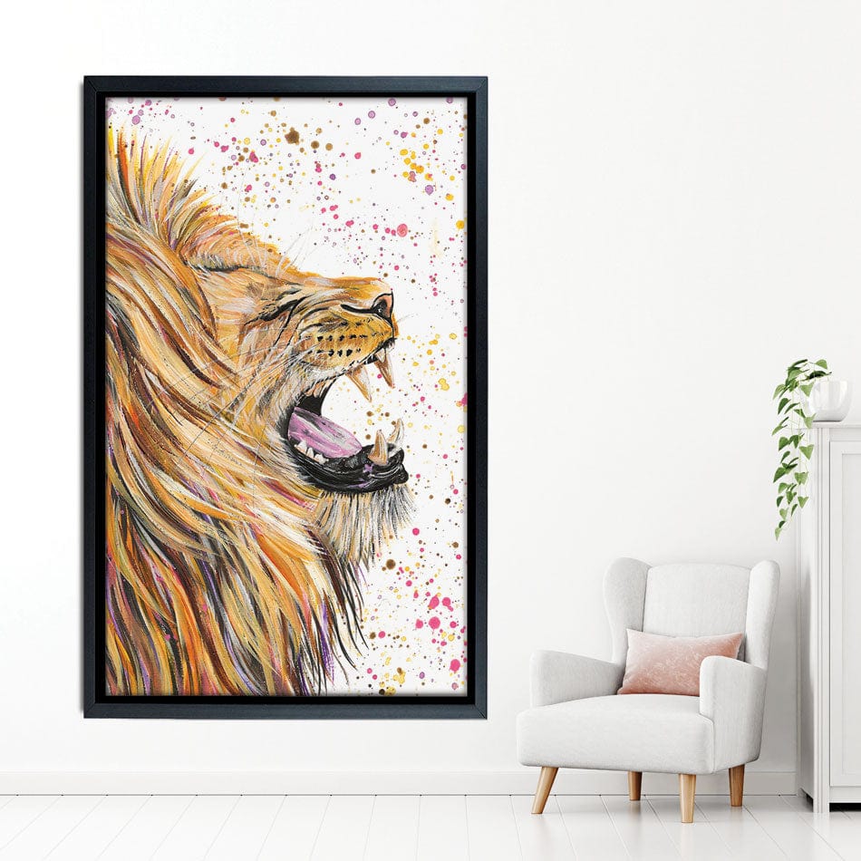 Lion Rory Canvas Print wall art product Emma LC Art