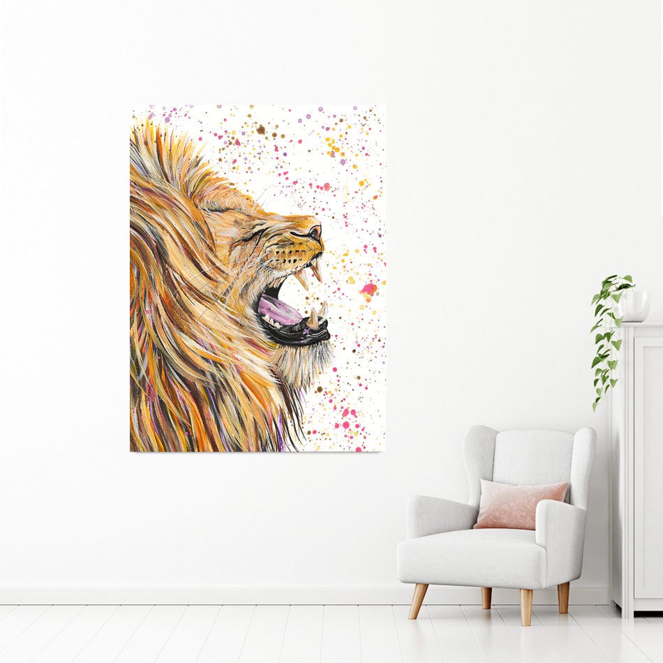 Lion Rory Canvas Print wall art product Emma LC Art