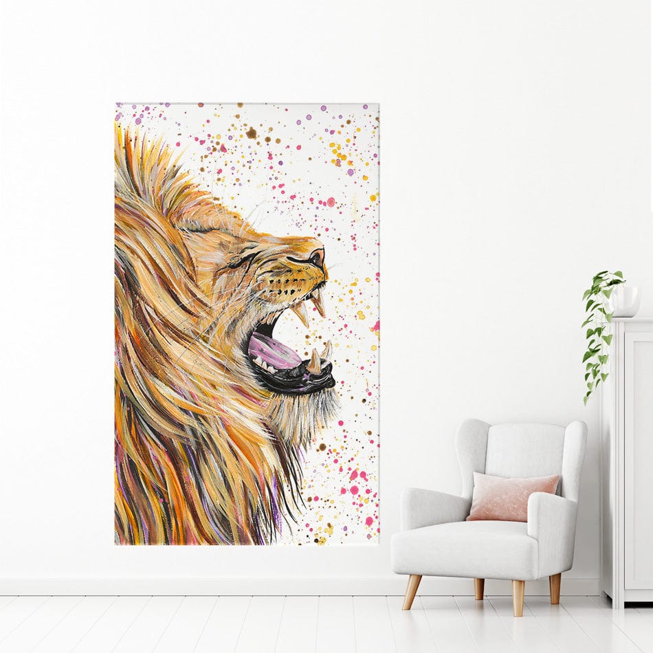 Lion Rory Canvas Print wall art product Emma LC Art