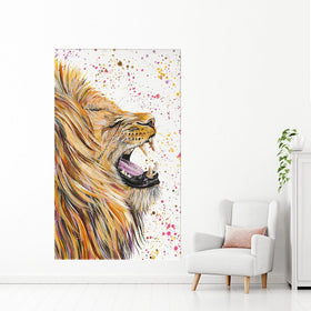 Lion Rory Canvas Print wall art product Emma LC Art