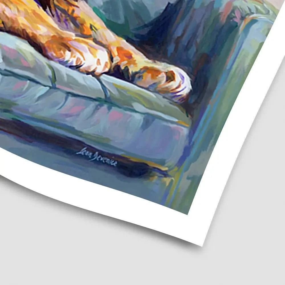 Lion's Day Off Art Print Lion's Day Off Art Print wall art product Leon Devenice