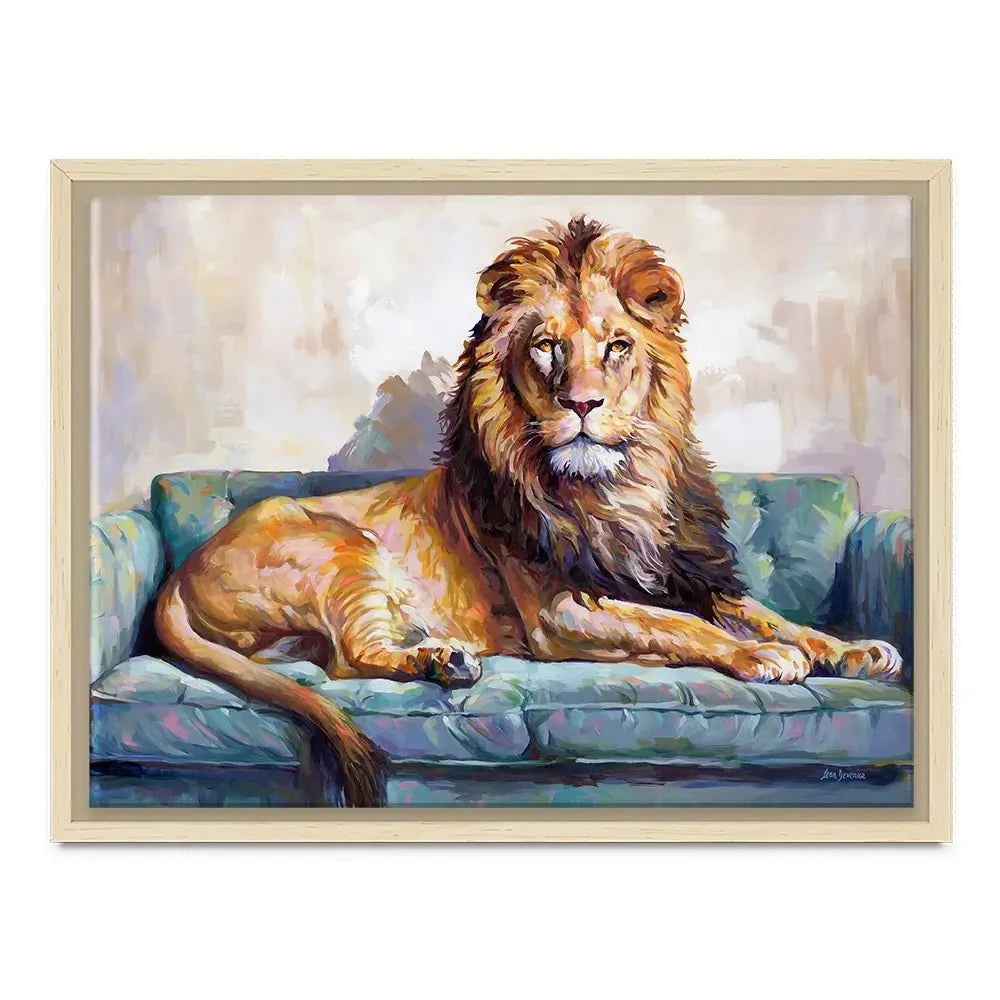 Lion's Day Off Canvas Print Lion's Day Off Canvas Print wall art product Leon Devenice
