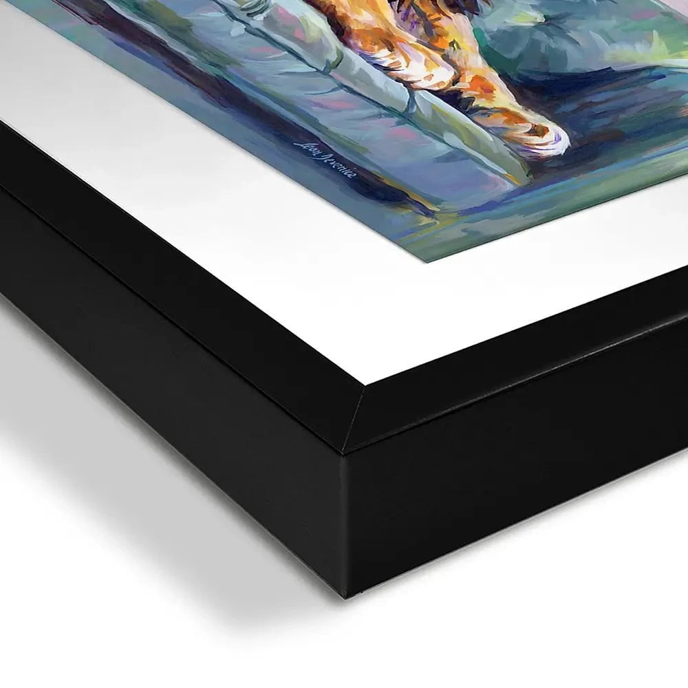 Lion's Day Off Framed Art Print Lion's Day Off Framed Art Print wall art product Leon Devenice