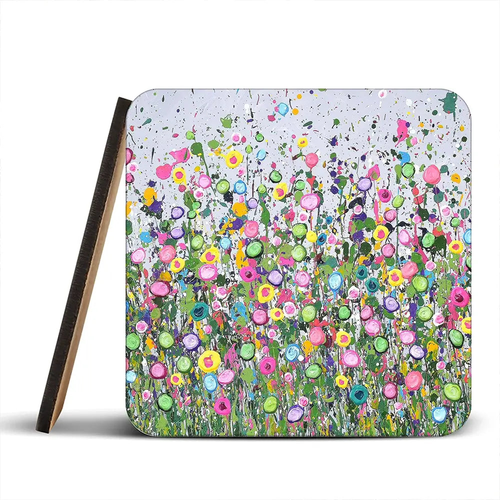 Live Life In Full Bloom Coaster Set Live Life In Full Bloom Coaster Set wall art product Art Print Shop