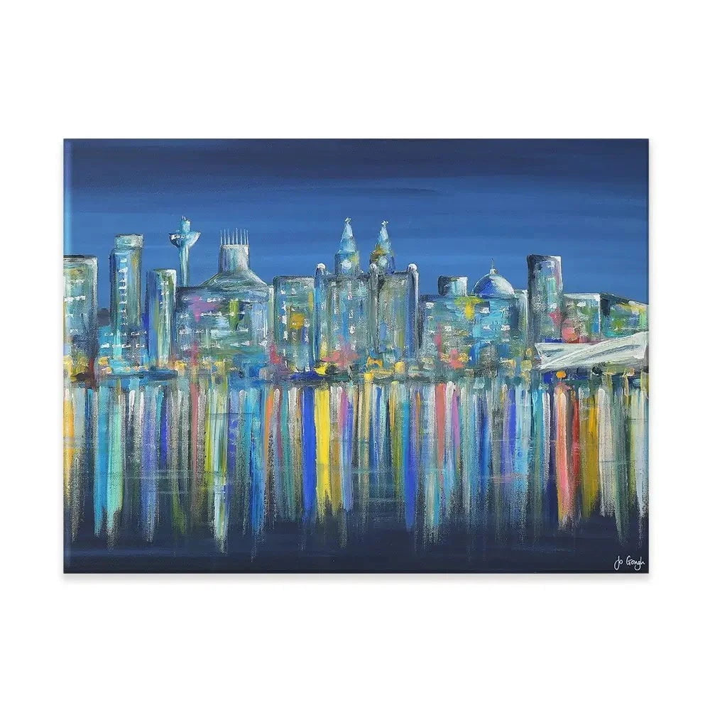 Liverpool Skyline Canvas Print Liverpool Skyline Canvas Print wall art product Jo Gough