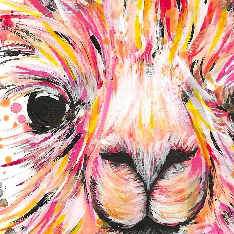 Llama Dusty Art Print Llama Dusty Art Print wall art product Emma LC Art