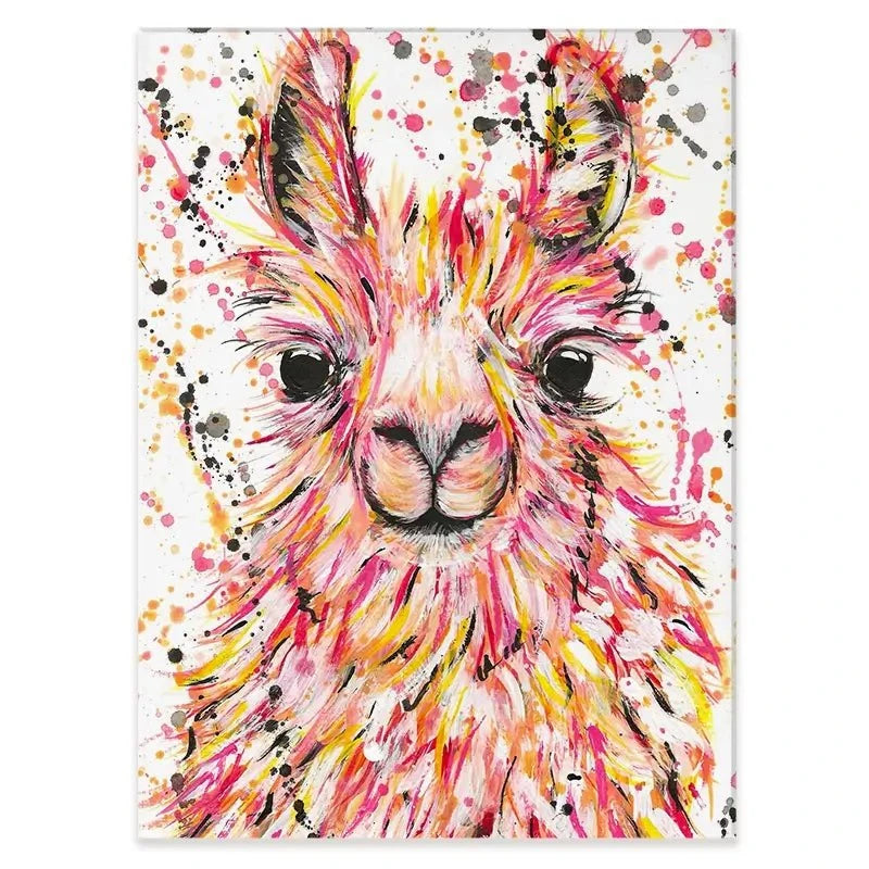 Llama Dusty Canvas Print Llama Dusty Canvas Print wall art product Emma LC Art