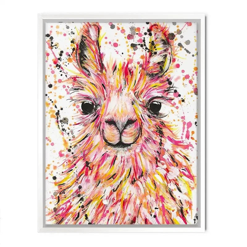 Llama Dusty Canvas Print Llama Dusty Canvas Print wall art product Emma LC Art