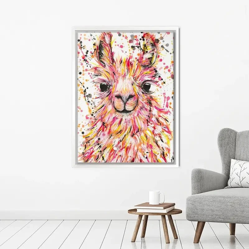 Llama Dusty Canvas Print Llama Dusty Canvas Print wall art product Emma LC Art