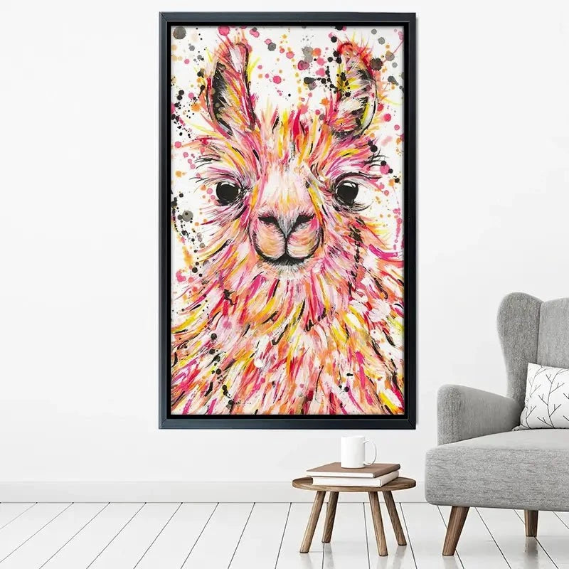 Llama Dusty Canvas Print Llama Dusty Canvas Print wall art product Emma LC Art