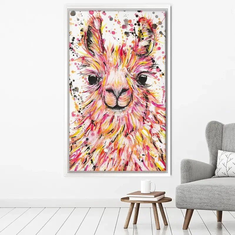 Llama Dusty Canvas Print Llama Dusty Canvas Print wall art product Emma LC Art