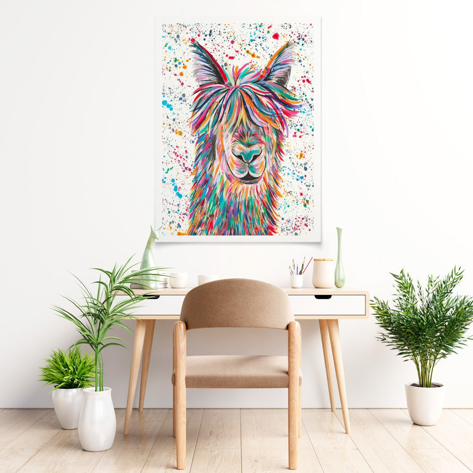 Llama Hamilton Art Print Llama Hamilton Art Print wall art product Emma LC Art
