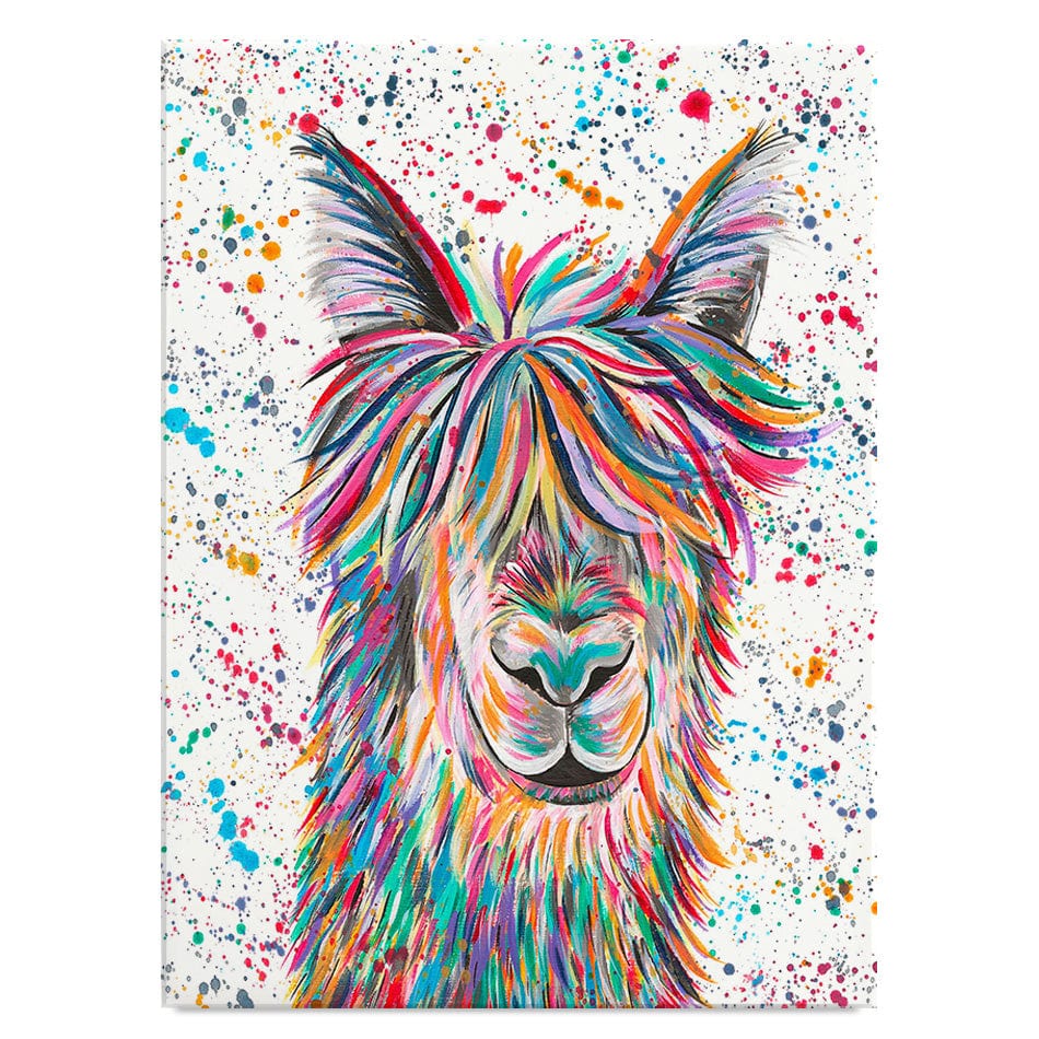 Llama Hamilton Canvas Print wall art product Emma LC Art