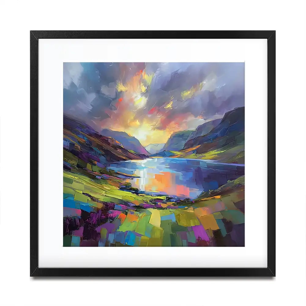 Loch Maree Square Framed Art Print Loch Maree Square Framed Art Print wall art product David Alexander Elder