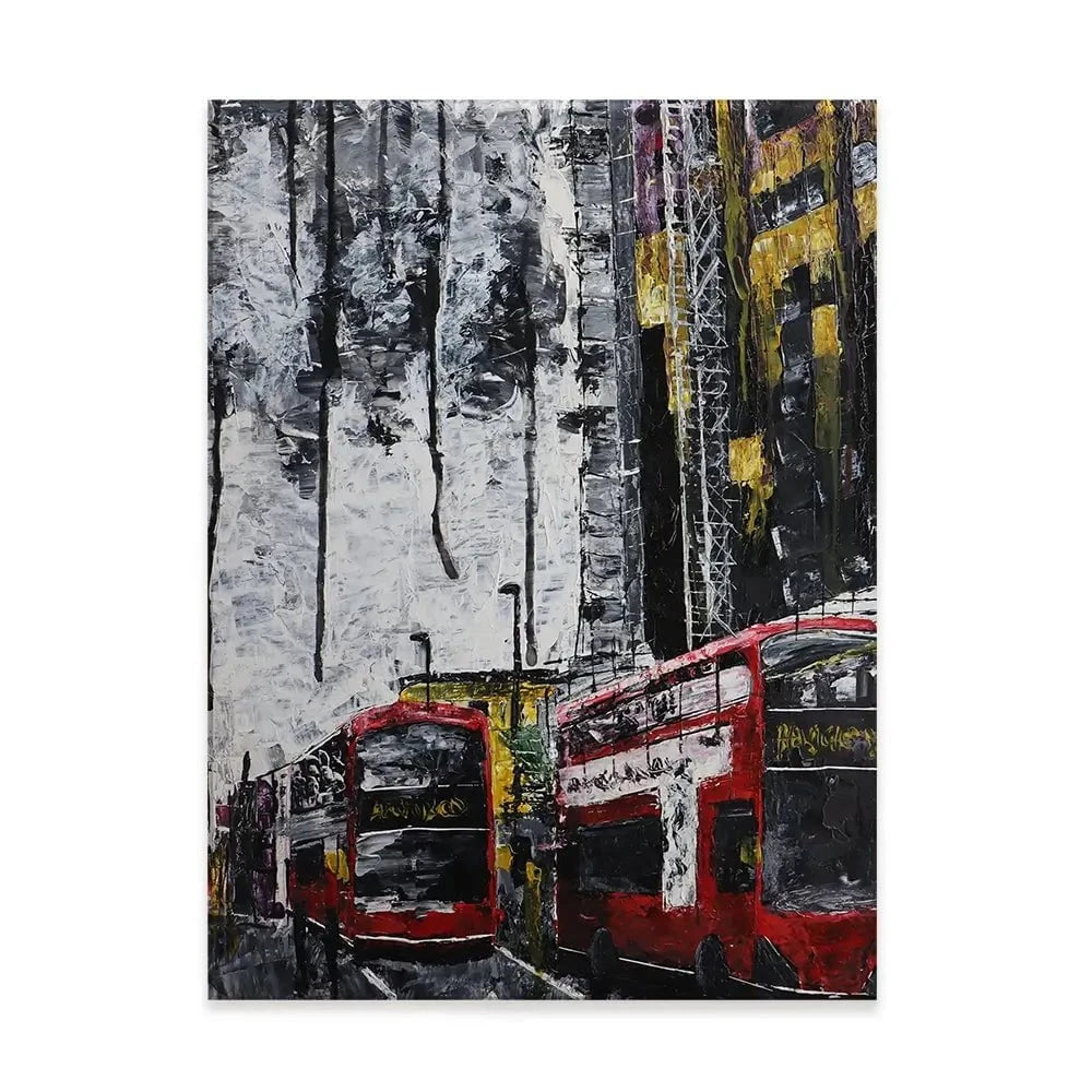 London Busses Canvas Print London Busses Canvas Print wall art product Elizabeth White