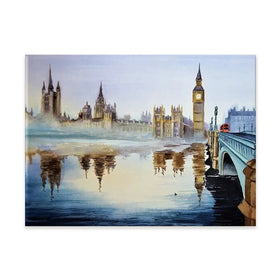 London In Watercolour Canvas Print London In Watercolour Canvas Print wall art product Art_KVA / Shutterstock
