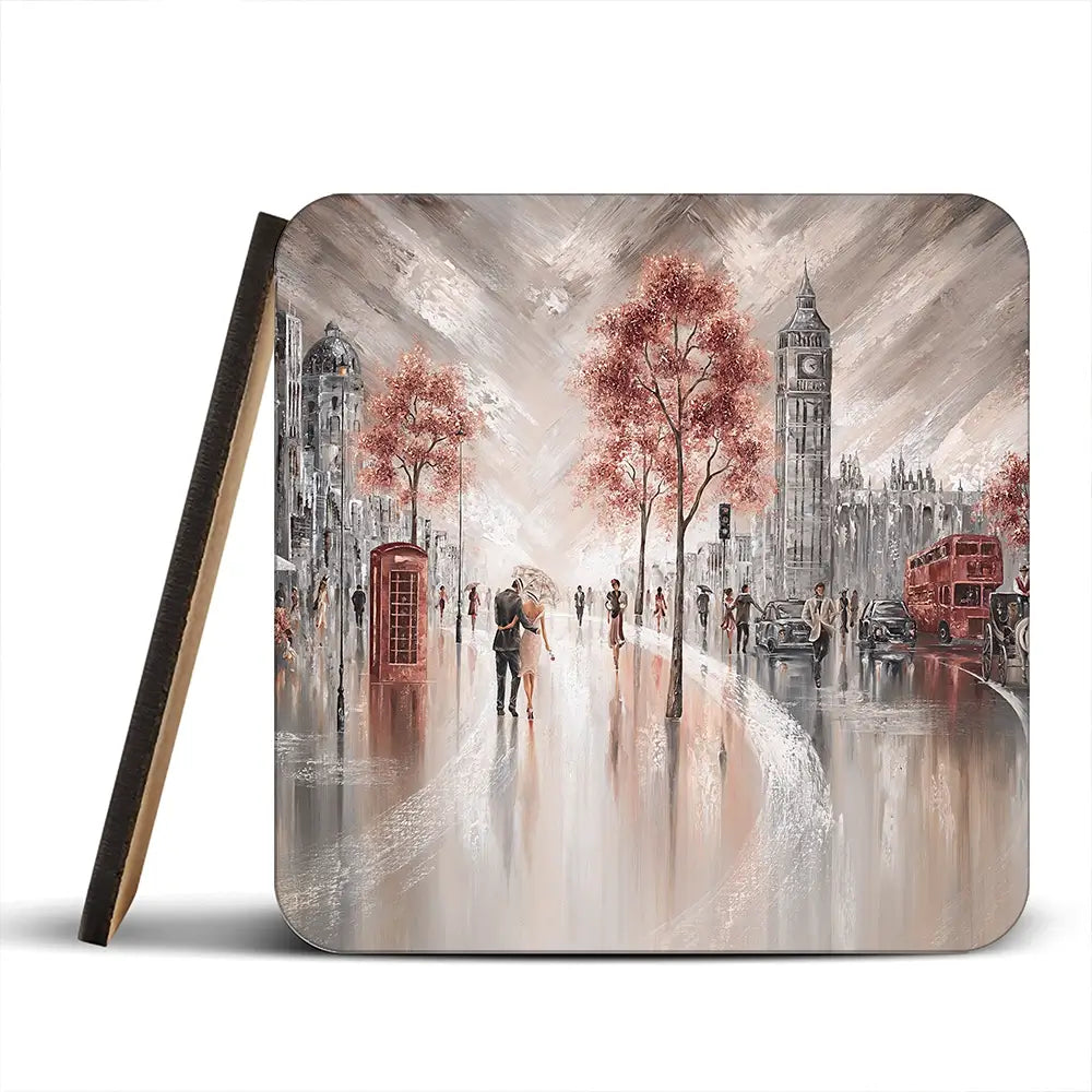 London Luxe Coaster Set London Luxe Coaster Set wall art product Art Print Shop
