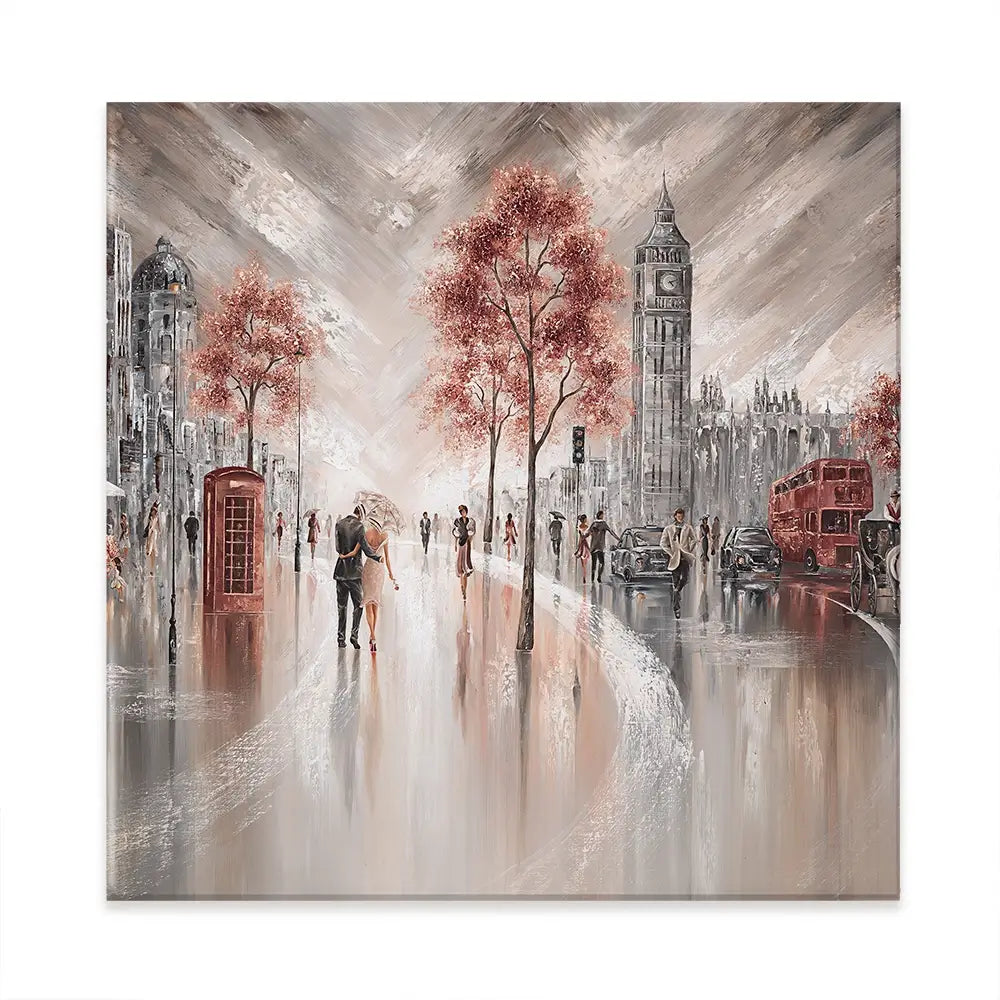 London Luxe Square Canvas Print London Luxe Square Canvas Print wall art product Art Print Shop