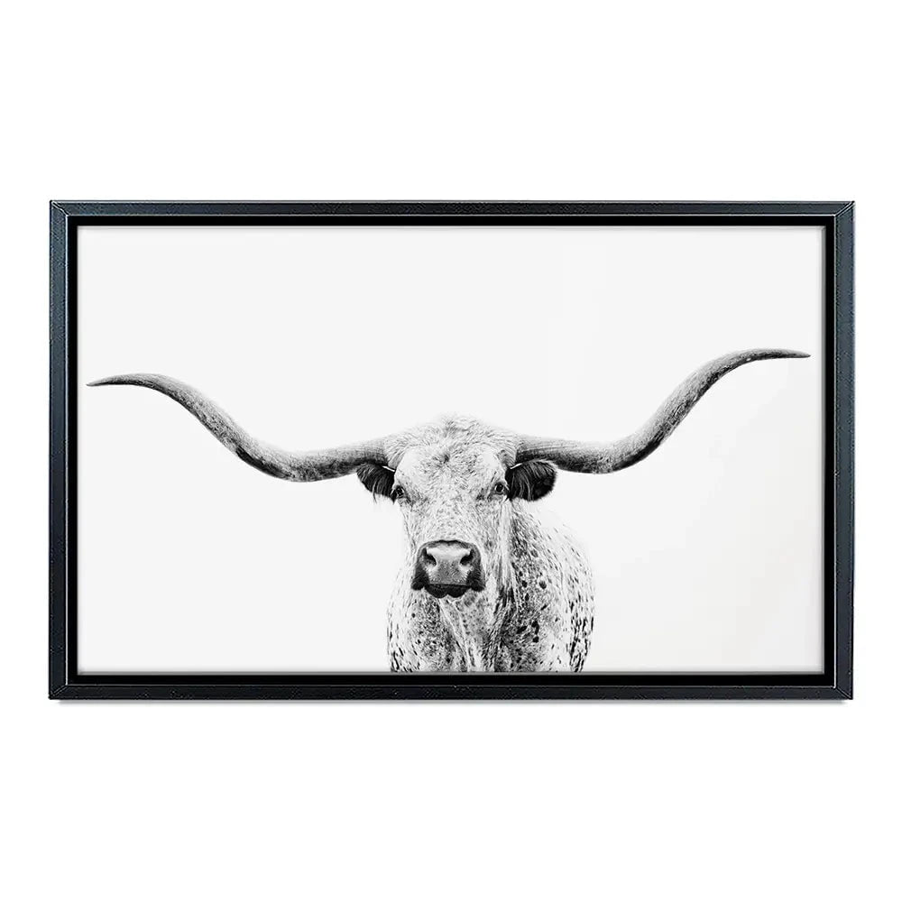 Longhorn Gaze Canvas Print Longhorn Gaze Canvas Print wall art product PH Burchett