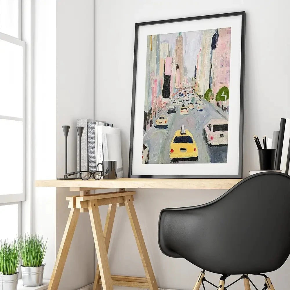 Looking Up Fifth Ave Framed Art Print Looking Up Fifth Ave Framed Art Print wall art product Walker Noble