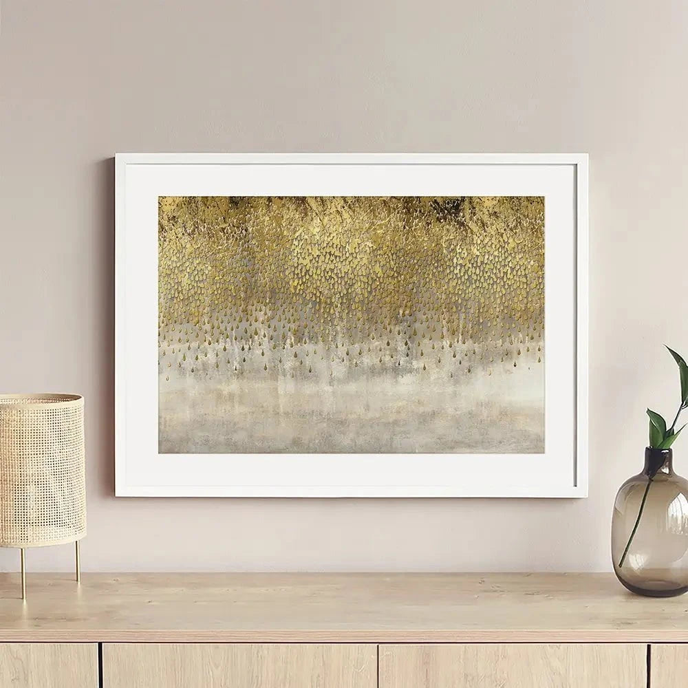 Lots Of Droplets Framed Art Print Lots Of Droplets Framed Art Print wall art product Abstract the studio / Shutterstock