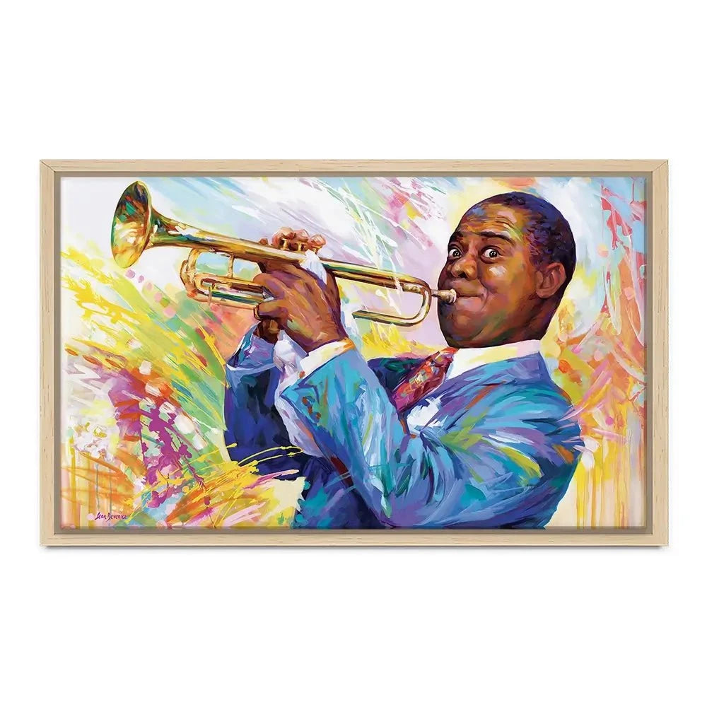 Louis Armstrong Canvas Print Louis Armstrong Canvas Print wall art product Leon Devenice