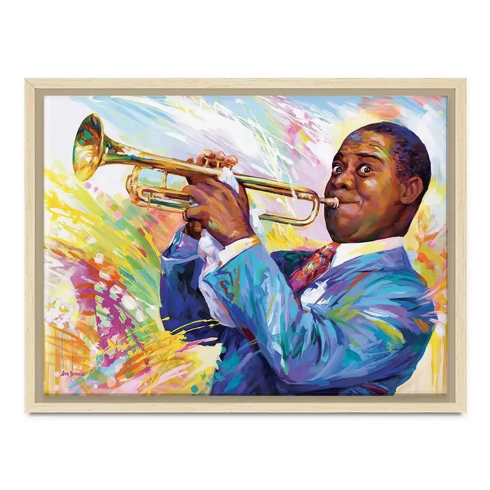 Louis Armstrong Canvas Print Louis Armstrong Canvas Print wall art product Leon Devenice