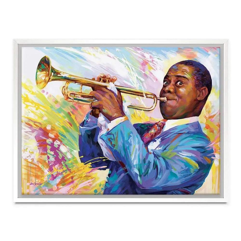 Louis Armstrong Canvas Print Louis Armstrong Canvas Print wall art product Leon Devenice