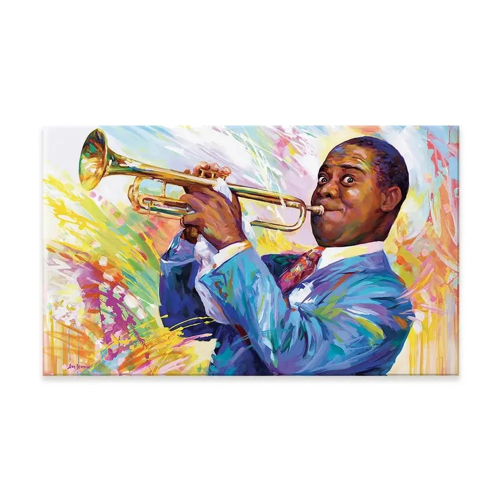 Louis Armstrong Canvas Print Louis Armstrong Canvas Print wall art product Leon Devenice