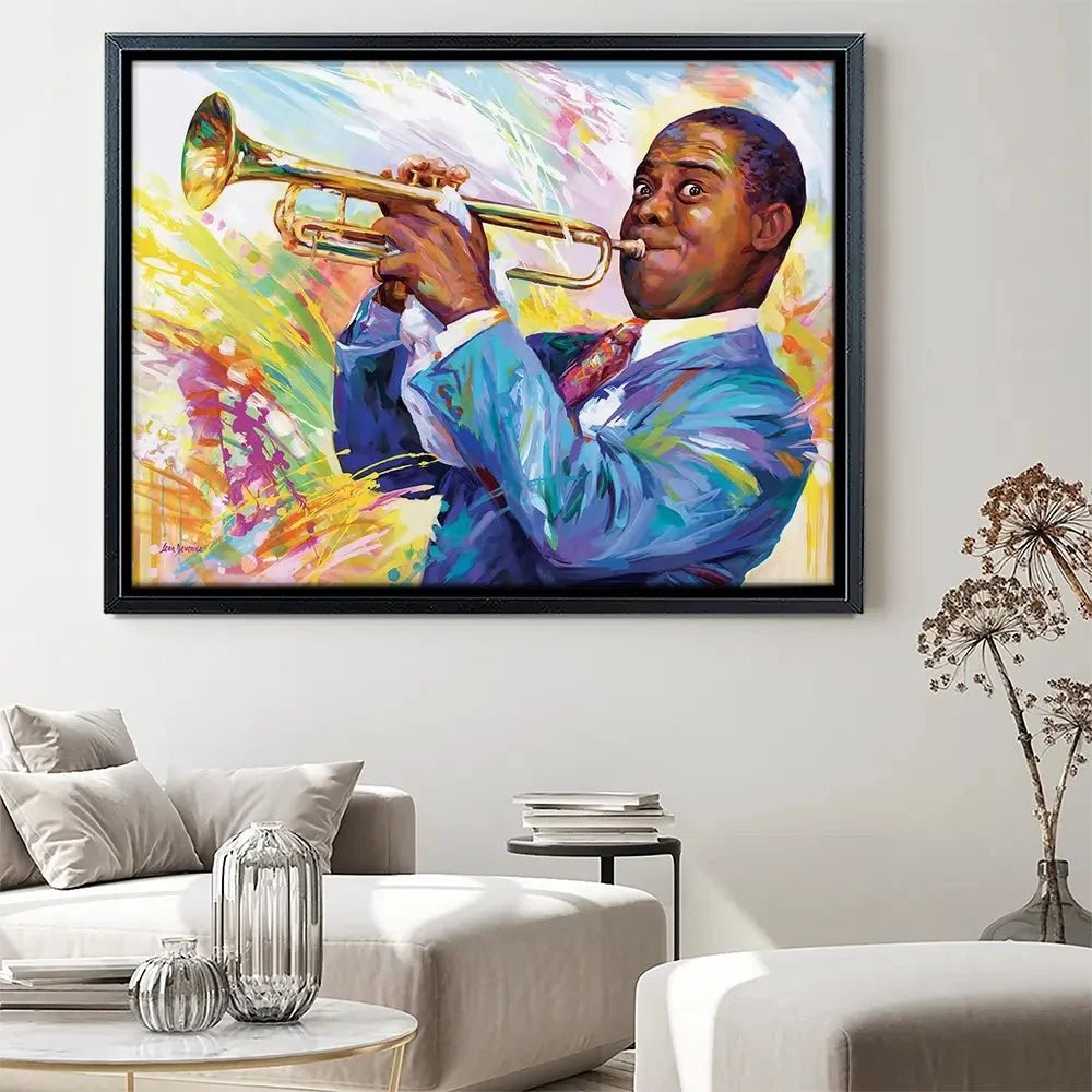 Louis Armstrong Canvas Print Louis Armstrong Canvas Print wall art product Leon Devenice