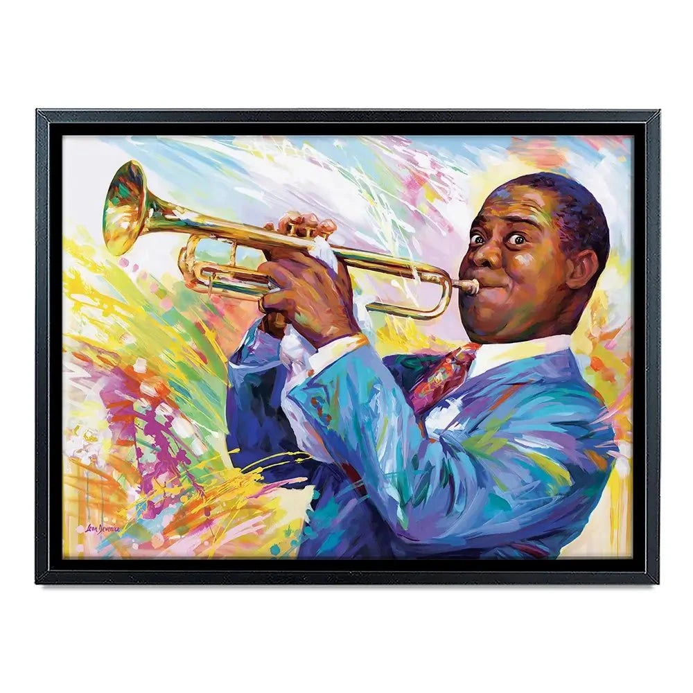 Louis Armstrong Canvas Print Louis Armstrong Canvas Print wall art product Leon Devenice