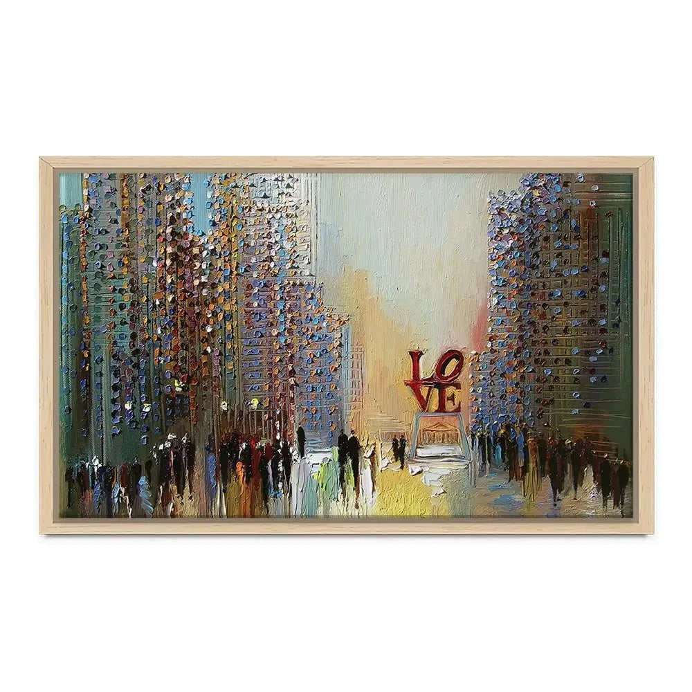 Love In The City Canvas Print Love In The City Canvas Print wall art product Ekaterina Ermilkina