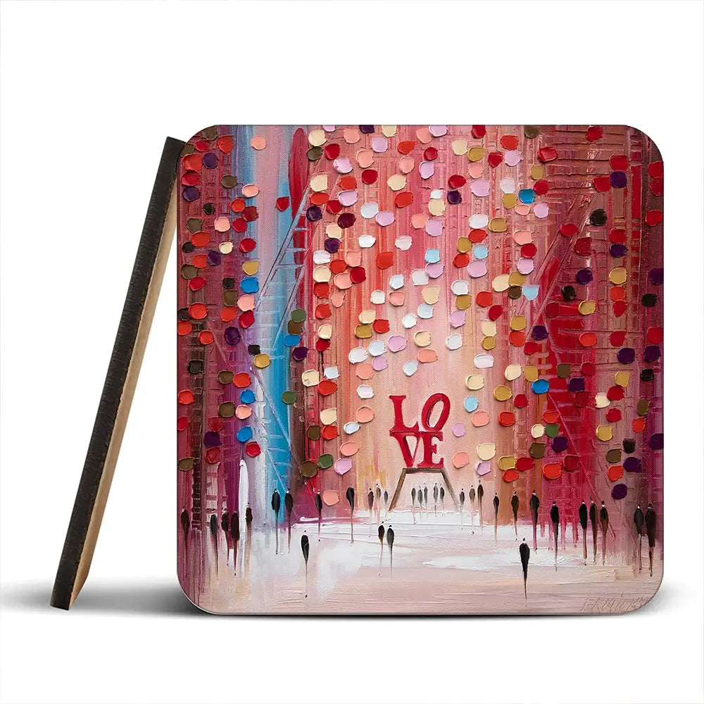 Love Is All We Need Coaster Set Love Is All We Need Coaster Set wall art product Ekaterina Ermilkina