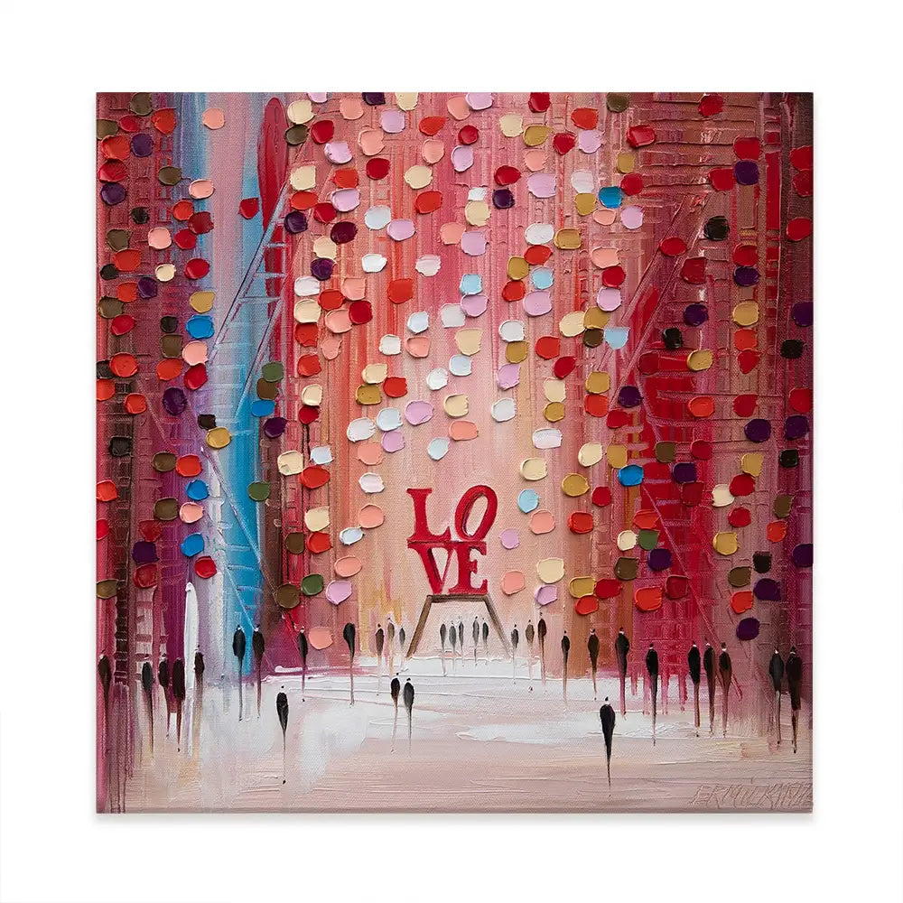 Love Is All We Need Square Canvas Print Love Is All We Need Square Canvas Print wall art product Ekaterina Ermilkina