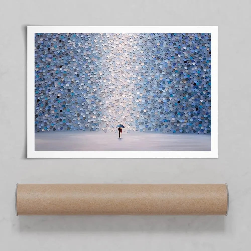 Love Under Umbrella Art Print Love Under Umbrella Art Print wall art product Ekaterina Ermilkina