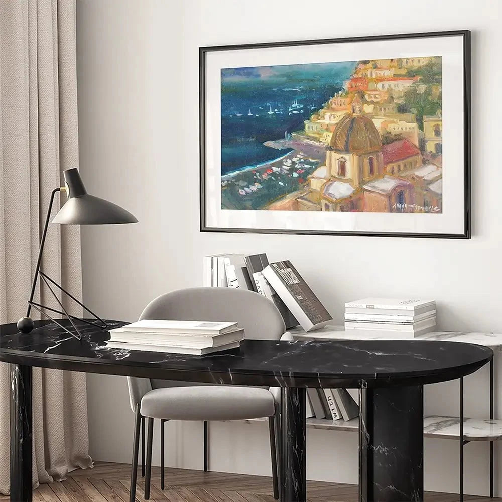 Lovely Coastal View Framed Art Print Lovely Coastal View Framed Art Print wall art product Allayn Stevens