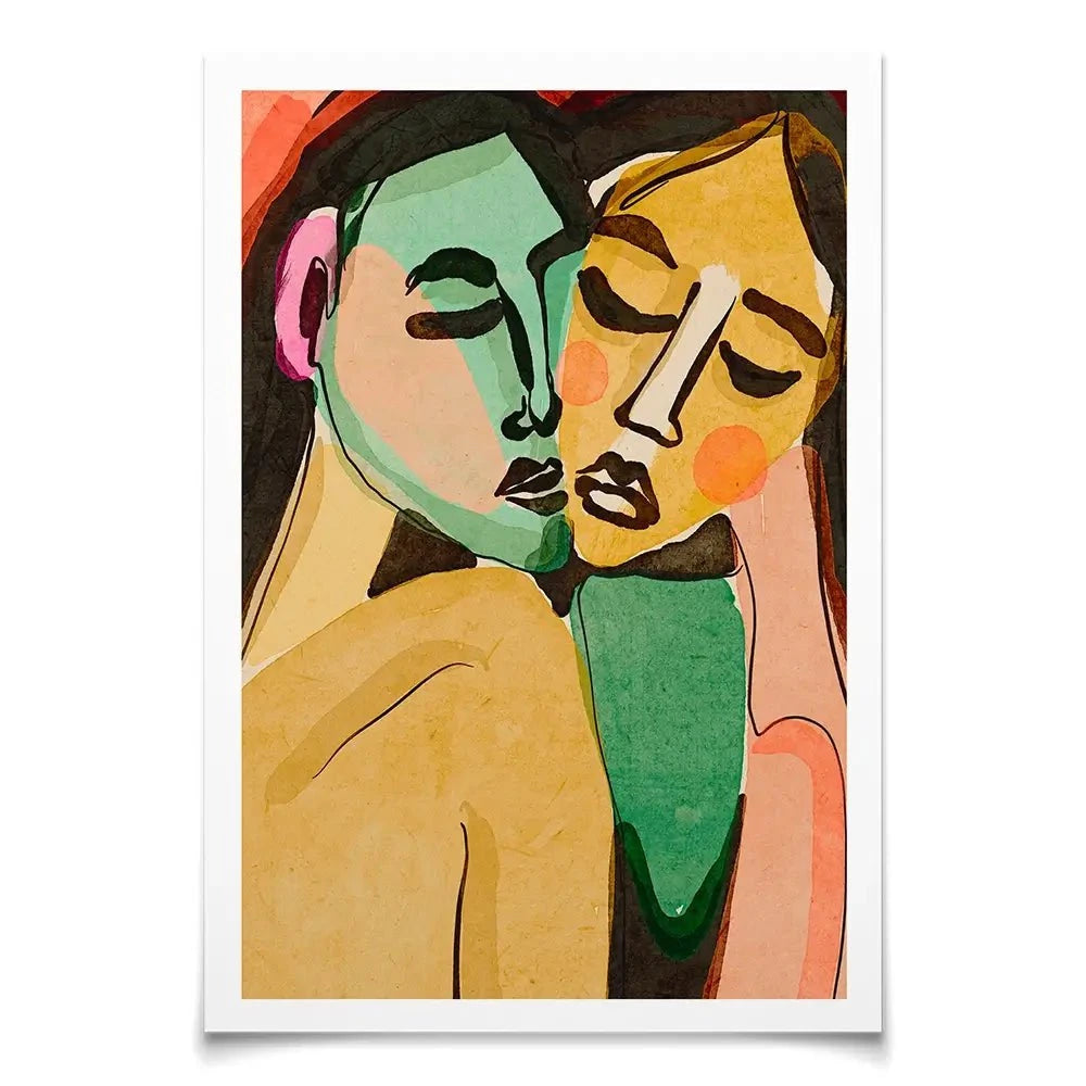 Lovers Art Print Lovers Art Print wall art product Treechild