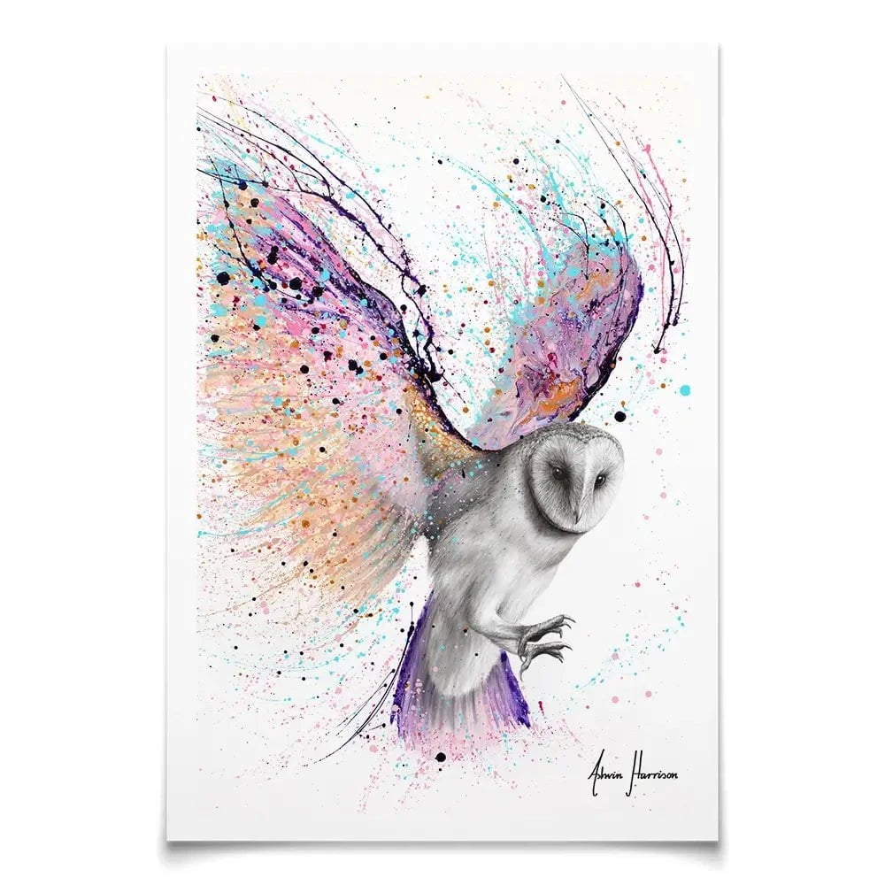 Luminous Luna Owl Art Print Luminous Luna Owl Art Print wall art product Ashvin Harrison