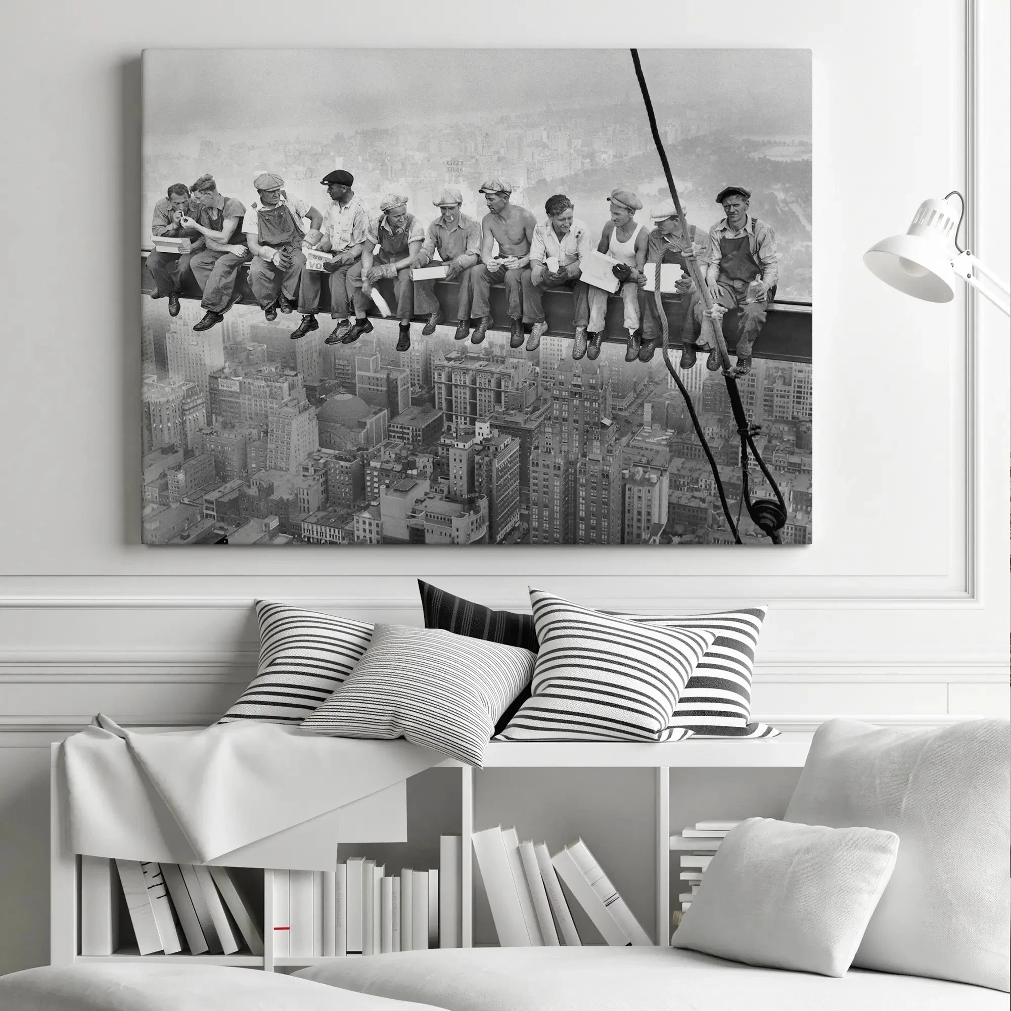 Lunch Atop A Skyscraper Canvas Print Lunch Atop A Skyscraper Canvas Print wall art product S Megalos